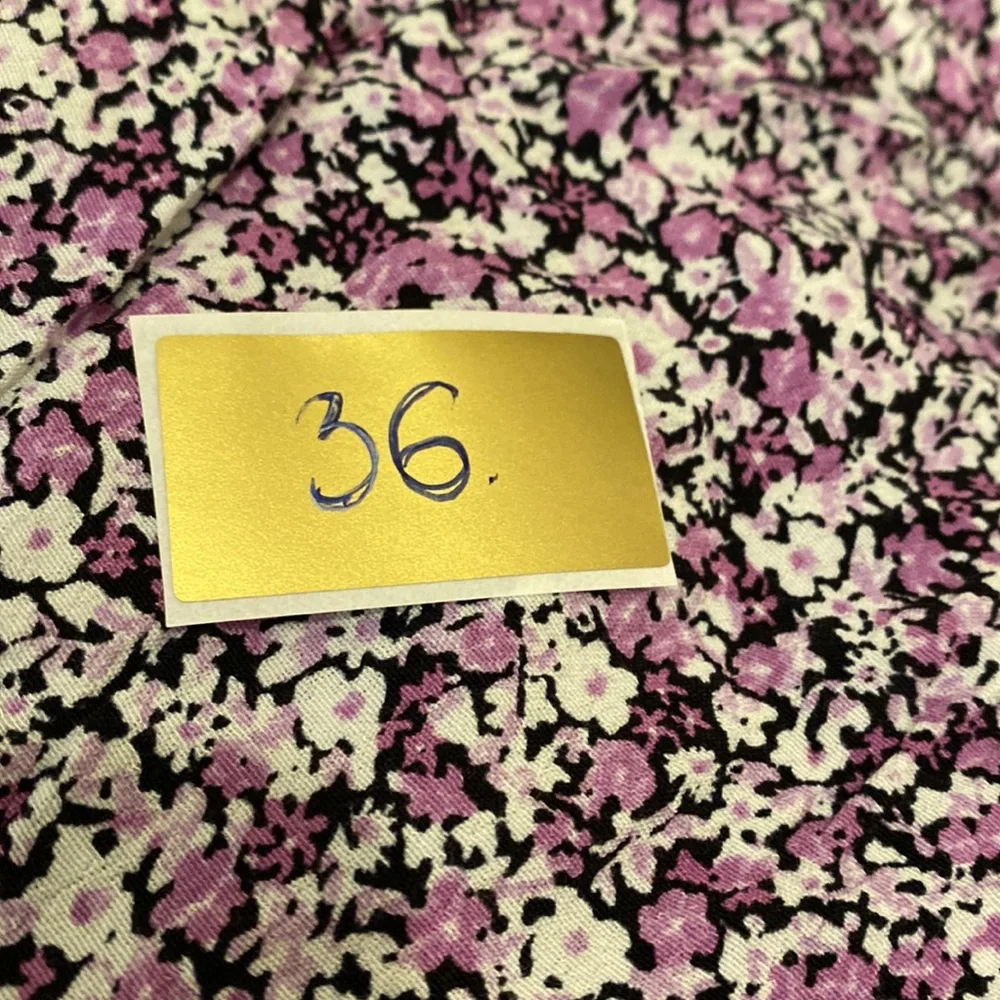 Zara Floral Purple and Black Patterned Skort. Size M